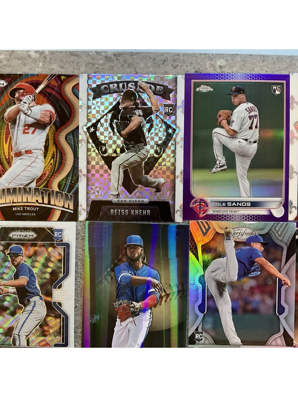 Lot Of 16 Prizm & Refractor Baseball Cards Including Many Rookies - Picture 3 of 7